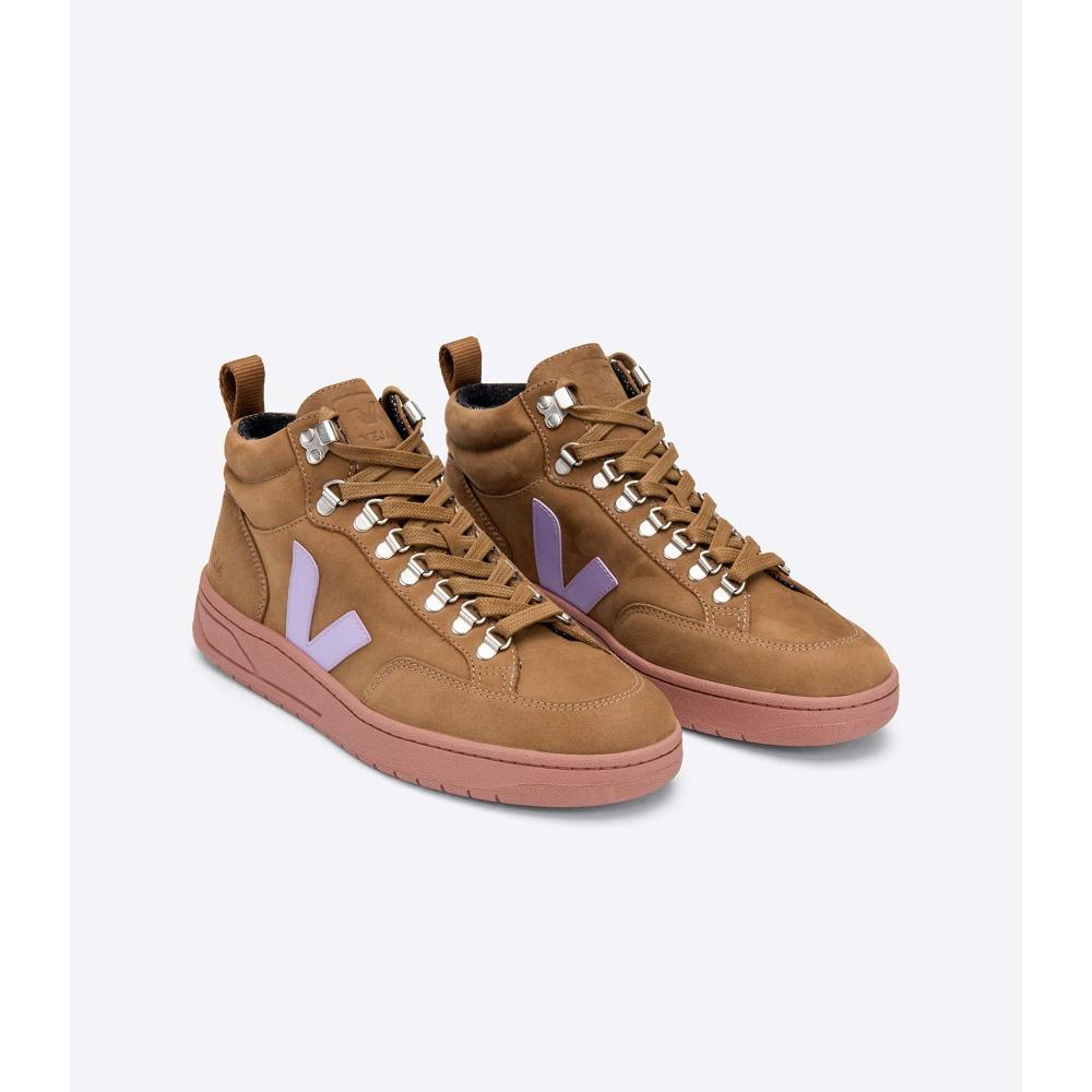 Brown Men's Veja RORAIMA NUBUCK High Tops | AU 112TCE